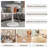 Marble-Top Round Side Table With Tapered Pedestal Base, Ideal For Living Room, Modern Minimalist Design-1872171241-1872171245