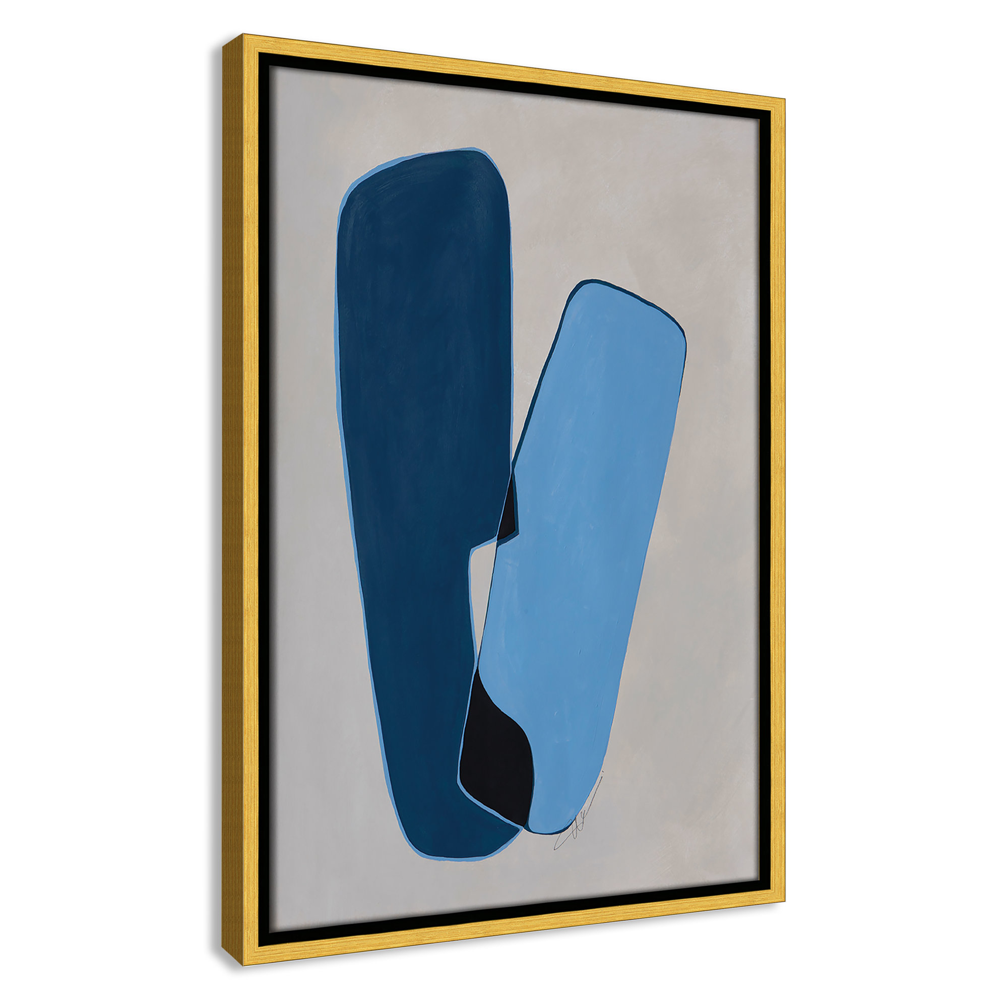In Unity II by Filippo Ioco For Casa Fine Arts, 19.5" H x 13.5" W x 2" D, Gold Framed