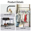 Trotwood 80cm Industrial Pipe Clothing Rack