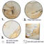 Art sur toile, formes abstraites de glacier beige et doré II-1054736321-1054736320