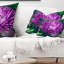 Flowerswork Chrysanthemum Flower with Bokeh Lumbar Pillow