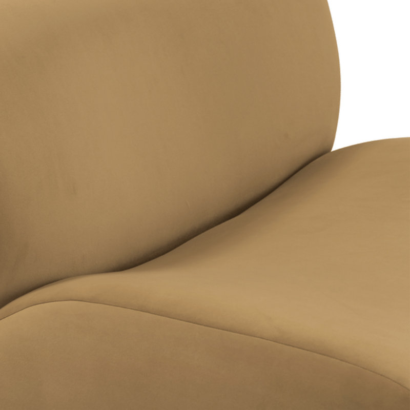 Canapé modulaire en tissu recyclé Chue, Mélange de polyester crème