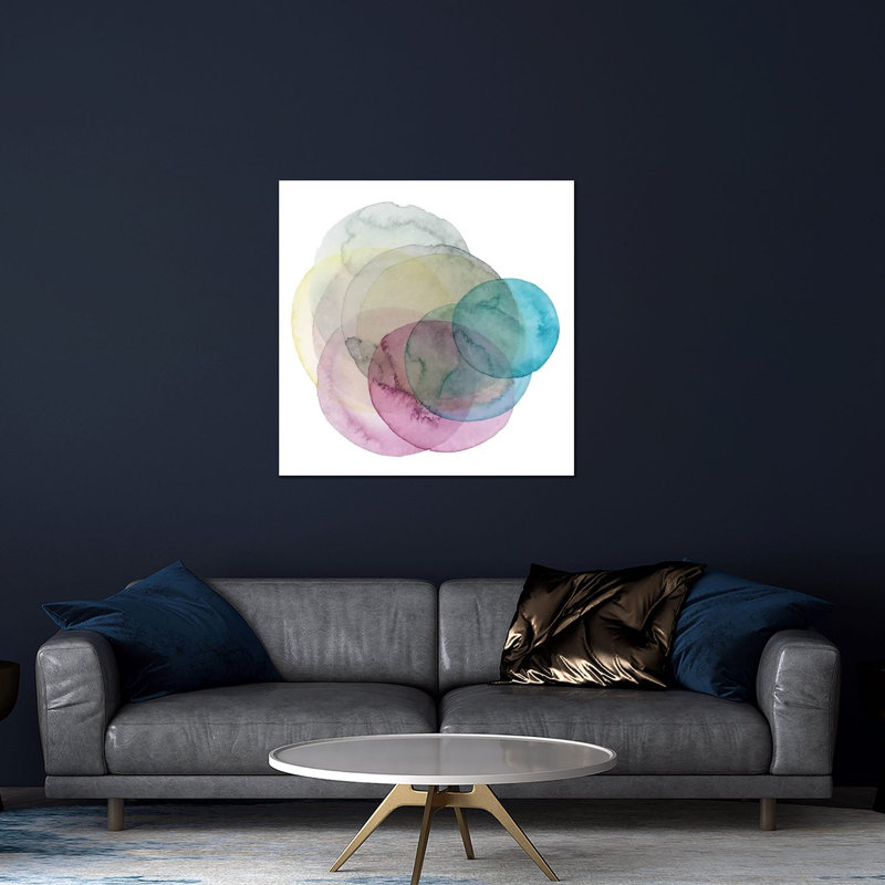 «Evolving Planets II» par Grace Popp - impression non encadrée, H 24 po x l 24 po x P 0,25 po