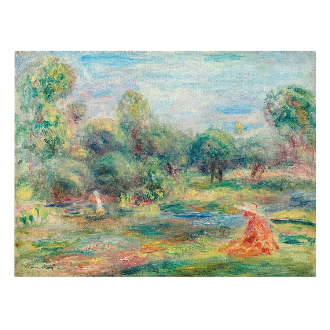 Leinwandbild Landschaft bei Cagnes von Auguste Renoir