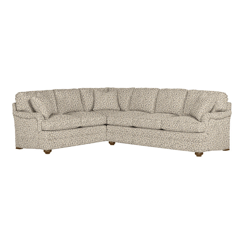 American Bungalow 2-Piece East Lake Modular Corner Sectional, Havana, Bennett Carolina
