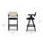 Chic Resin Webbing Back Bar Stool Set, Enhancing Your Bar Ambiance