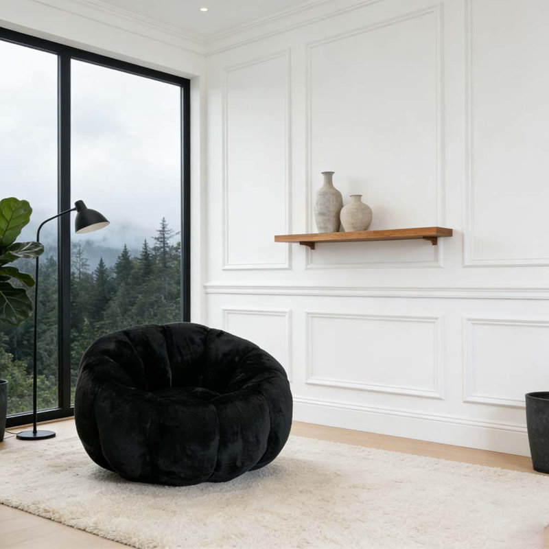 Fauteuil à billes pour adulte, Noir