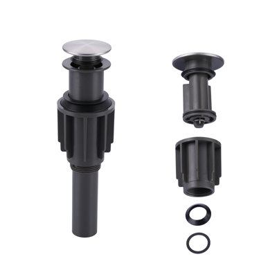 Pop-Up Drain Without Overflow In Brushed Nickel