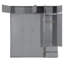 Lit escamotable mural avec rangement pour garde-robe et armoire supérieure-16456998