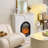 Manufactured Wood Freestanding Fireplace-164695238