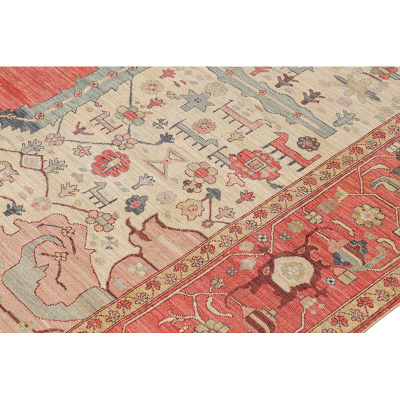 Rug & Kilim’S Persian Bakshaish Style Rug In Red With Geometric Medallion
