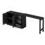 Buffet de 89,7 po avec table extensible, rangement multifonctionnel pour le salon, le bureau et le vestibule, peu encombrant, tablette réglable, glissières de tiroir silencieuses, design texturé, finition, support stable-129987601