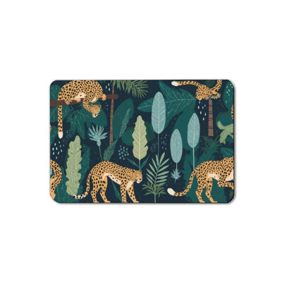 Tapis pour salle de bain Jungle Leopard