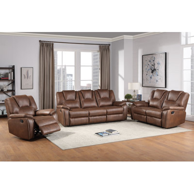 Amyjo 83.5'' Upholstered Reclining Sofa