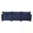 L Shaped Modular Sectional Sofa with Movable Ottoman and side pocket-794422952
