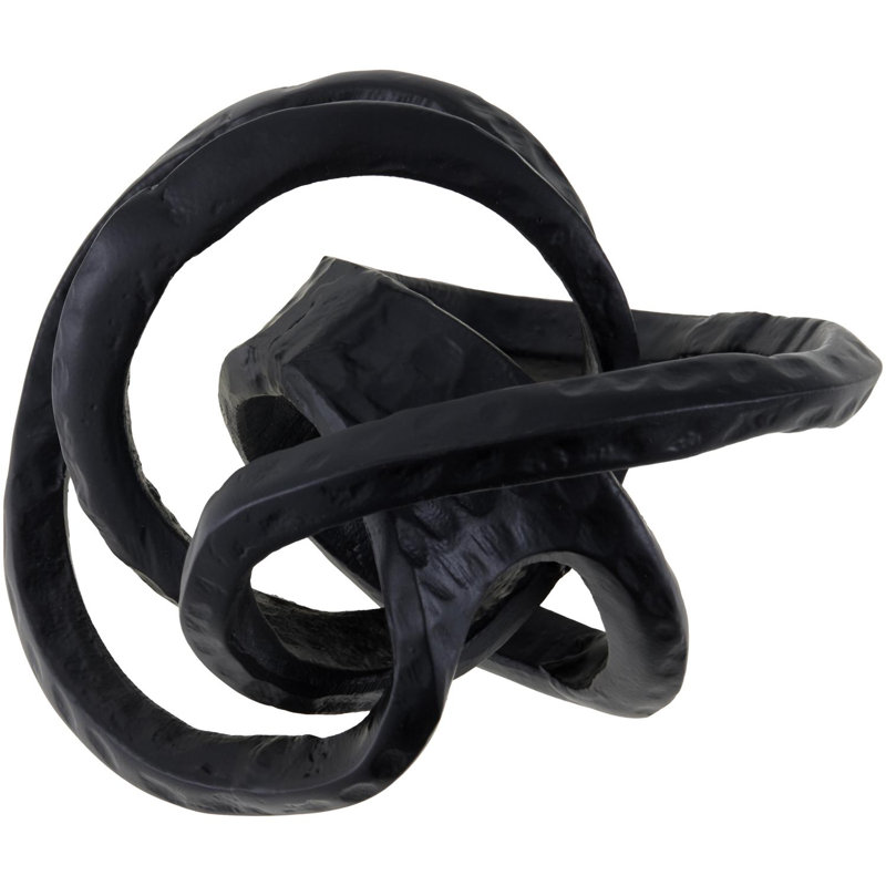 Sculpture Nebi, H 7 po x l 7 po x P 7 po, Noir