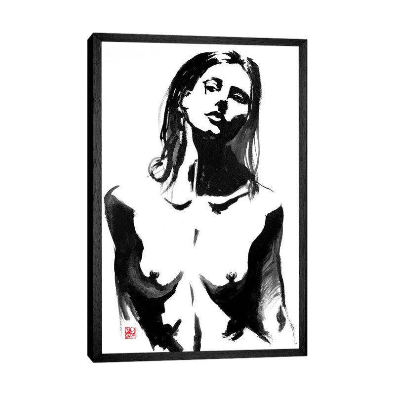 Teardrop by Péchane - Print on Canvas, Black Framed, 101.6 cm H x 66.04 cm W