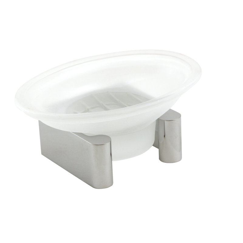 Luna Soap Dish, Polished Chrome