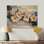 Velours cerisier en fleurs noir II - décoration murale bois de cerisier en fleurs - sur bois de pin naturel