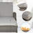 62.5" Long Reclining Single Chaise With Cushions