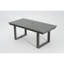 Table de salle à manger d'extérieur toutes saisons de 5 pièces comprenant une table rectangulaire de 69 po, 4 chaises et un trou pour parasol pour le jardin, le patio, la cour, la piscine
