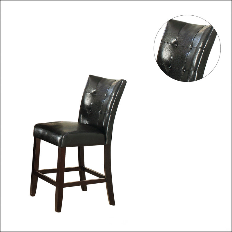 Leather Upholstered High Dining Chair