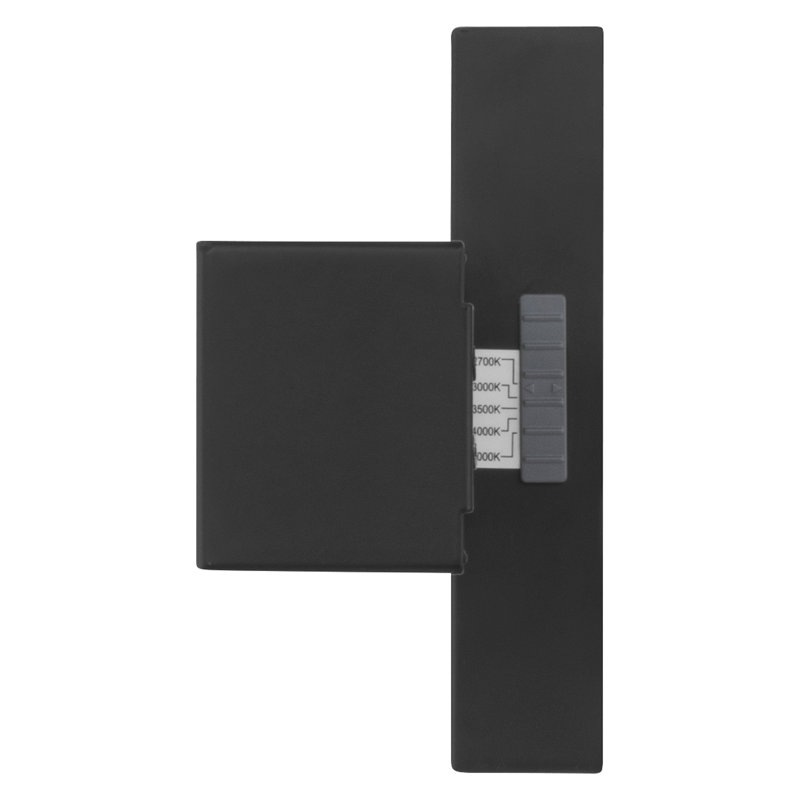 Maxx 5CCT LED Vanity - 18" - Brushed Steel Finish, 30" W, Matte Black