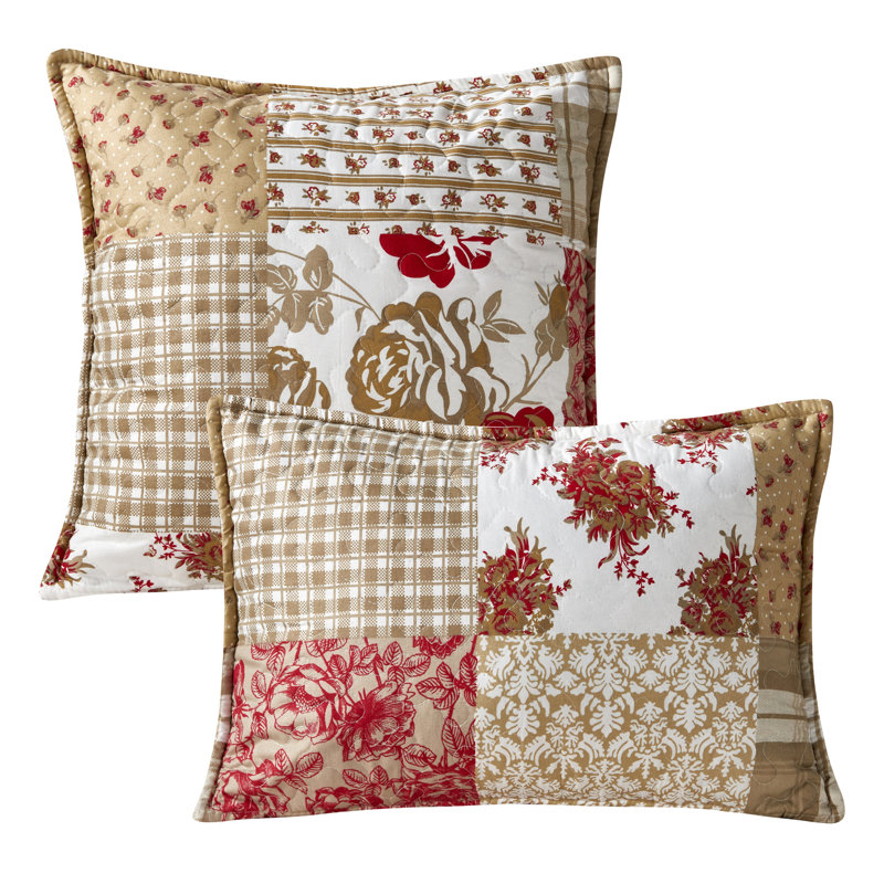 Pesina Indoor / Outdoor Floral Lumbar and Euro Cushion Cover
