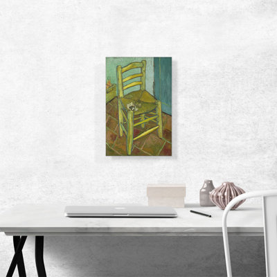 " Van Gogh's Chair 1888 " by Vincent Van Gogh Painting Print