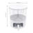 Azoria 11.61" 6 Grid Rotating Cereal Dispenser Sealed Grain Tank with Handle