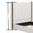 67.5" Tall Headboard Upholstered Bed With Vertical Striped & Wingback Design, Box Spring Needed-114231882