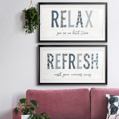 Relax - ensemble d'art textuel 2 pièces
