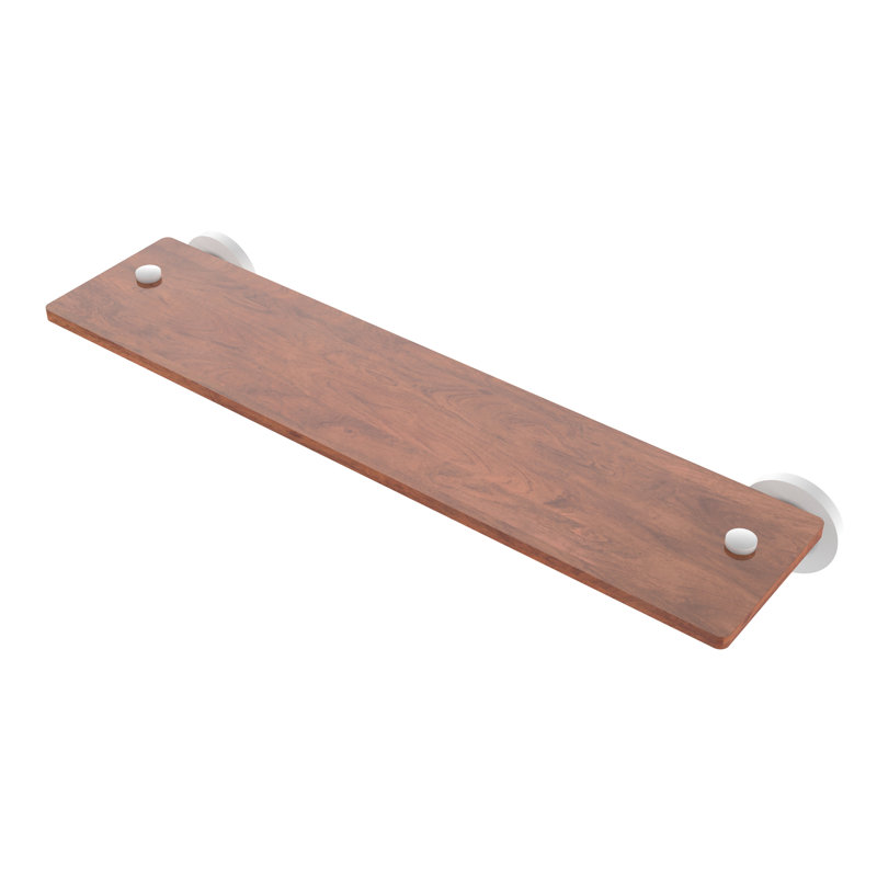 Arviso Accent Shelf, Matte White, 2.5" H x 22" W x 5" D