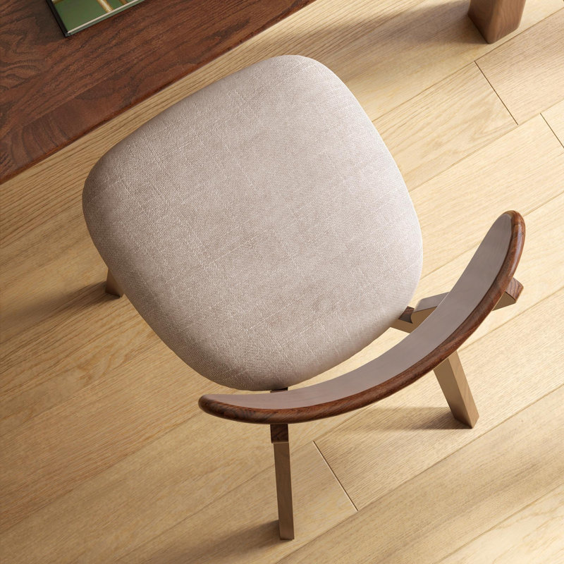 Chaise de salle à manger, 4, Gris clair, Noyer