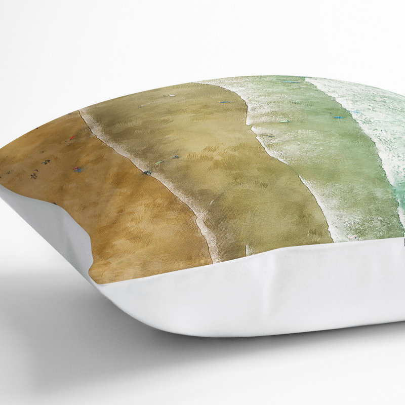 Square Throw Cushion, White, 55cm H x 55cm W x 20cm D
