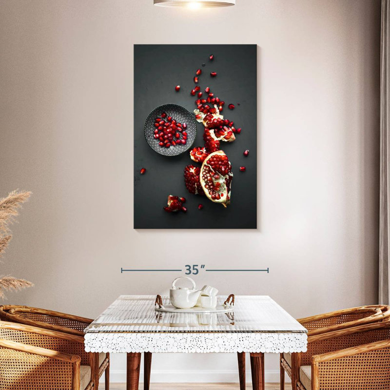 Yarlin Pomegranate Seeds, 45" H x 30" W