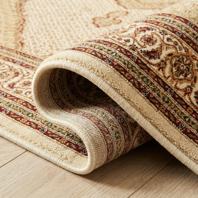 Tapis brun / crème Valerie, Tapis de couloir 2 pi 3 po x 16 pi