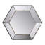 Miroir mural 21 po x 18 po Hexagon