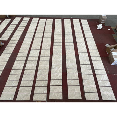 12*24 Gold Beige Natural Marble, For Wall, FS Textured Finished, 3D Fluted Marble, Natural Stone, Genuine Marble, Real Marble, 1 Box 4 Pcs