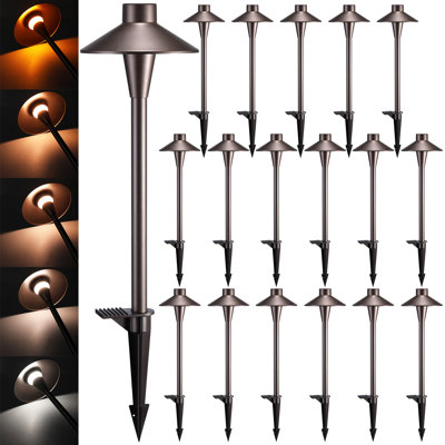LED Landscape Light, Color Temperature Selectable Low Voltage Waterproof