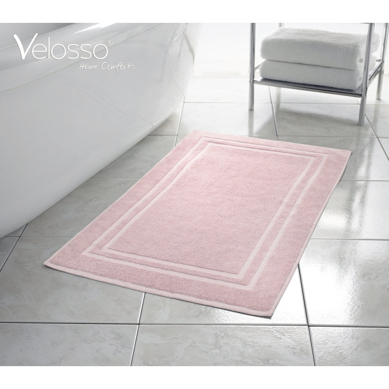Alysun Cotton Hotel Bath Mat, Blush