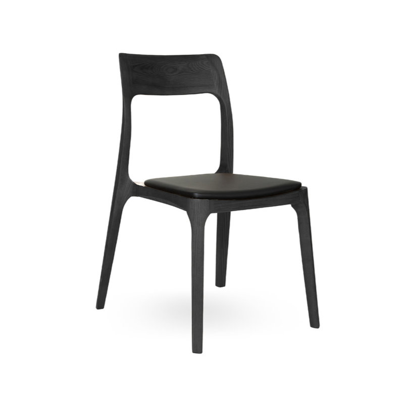 Modholic H Dining Chair, Black, Black