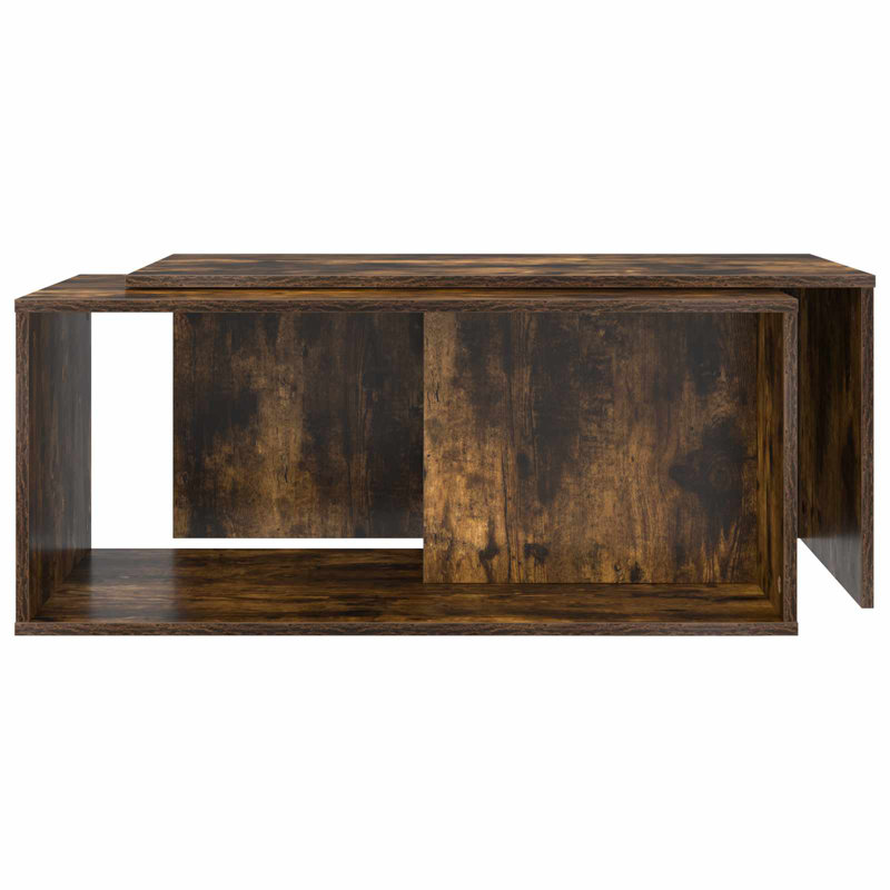 Coffee Table with Storage, Smoked Oak