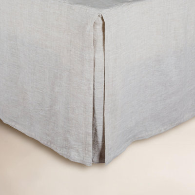 Linen Pleated Bed Skirt