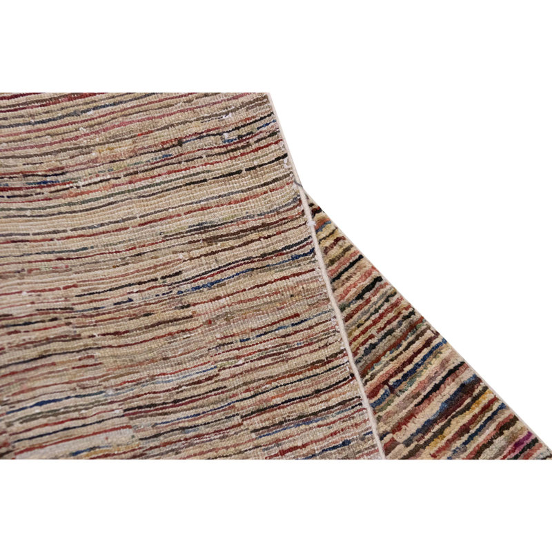 Hand Knotted Wool Area Rug in Multi