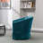 360-Degree Swivel Upholstered Armchair with Accent Pillow-367928023