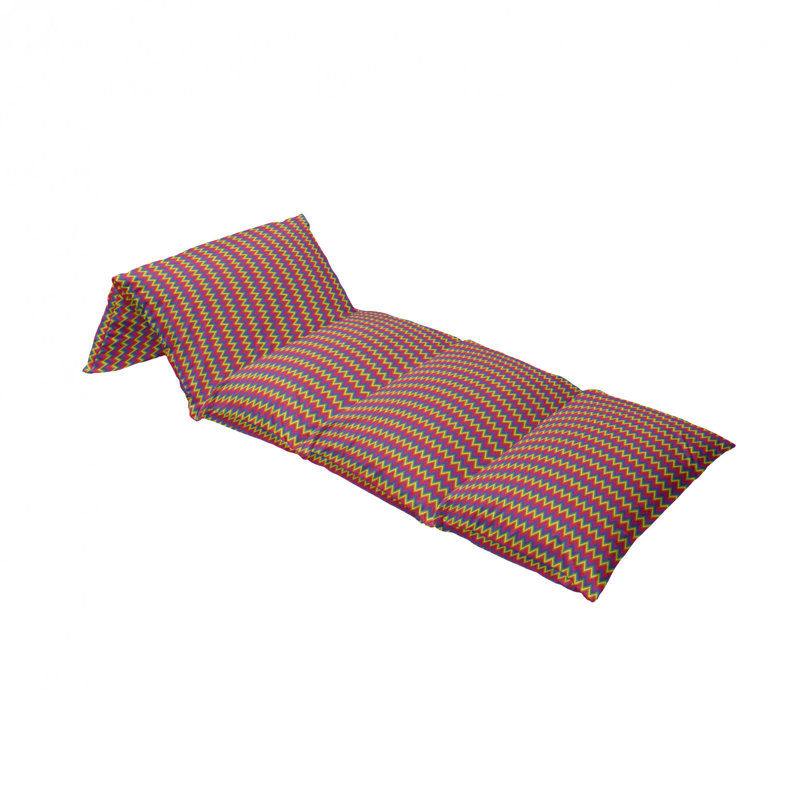 Housse de coussin d'extérieur Rainbow Zig Zag, H 2 po x l 27 po x P 88 po