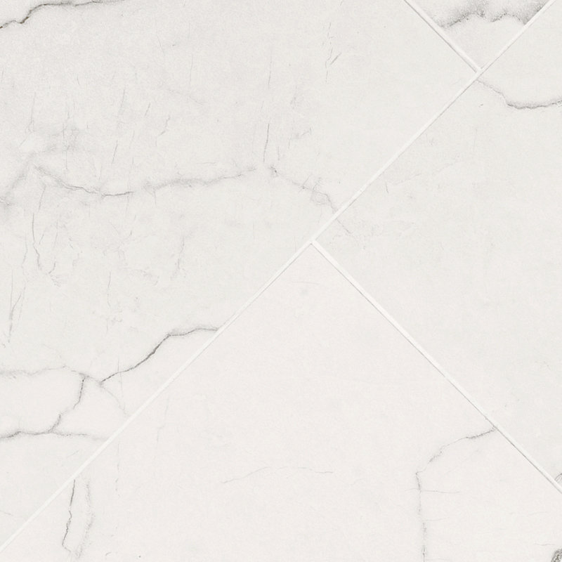 Beldale 24 in. x 48 in. Polished Porcelain Marble Look Floor and Wall Tile, Gravelle