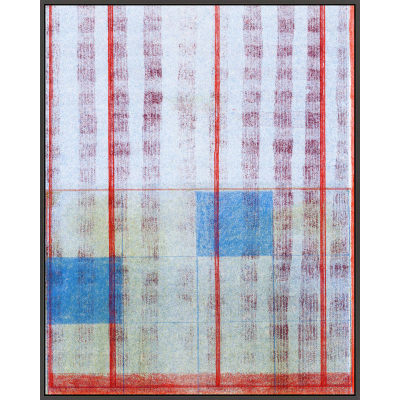 Picnic by Mo Neuharth - Framed Wall Art, 25" H x 20" W, Framed Wrapped Canvas, Black