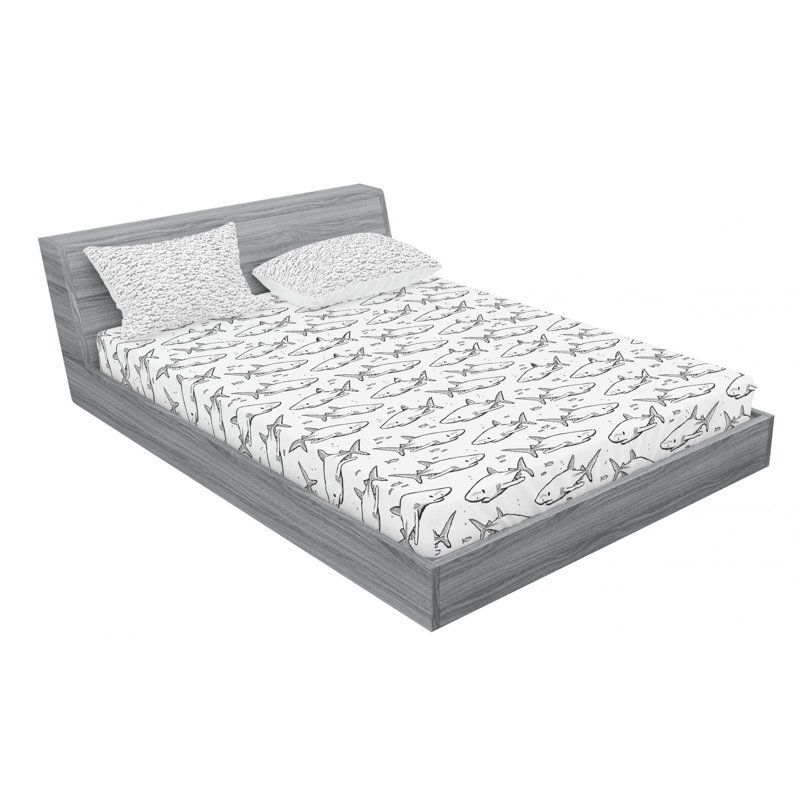 Microfiber Sheet Set, Queen Sheet Set with Fitted Sheet